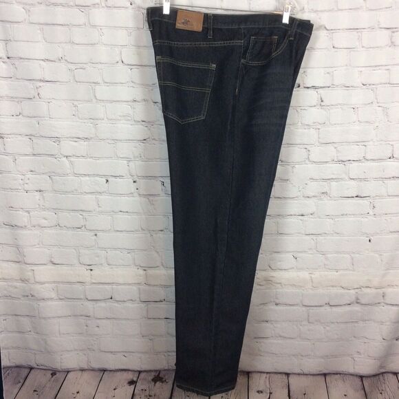 Beverly Hills Polo Club Jeans Men's Size 44 x 32 Dark Wash Denim Pockets Logo - Picture 1 of 12